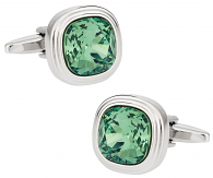 Erinite Green Crystal Cufflinks