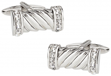 Crystal Rope Cufflinks