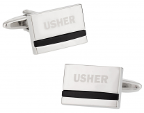 Usher Cufflinks with Onyx