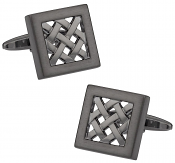 Gunmetal Lattice Cufflinks