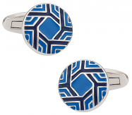 Spinning Blue Cufflinks