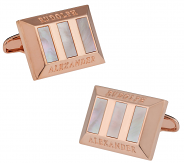 Mother of Pearl Heritage Rose Gold Cufflinks