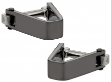 Smooth Wrap Cufflinks Gun Metal