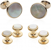 Mother of Pearl Stud Sets with Gold