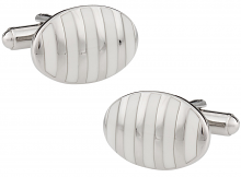 Vertigo Cufflinks in White