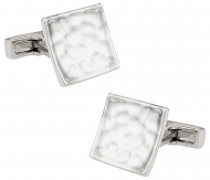 Pounded Silver Cufflinks