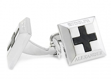 Carbon Fiber Cross RA Cufflinks