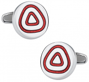 Concentric Red Cufflinks