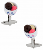 Ice Cream Cufflinks in a Bowl | Canada Cufflinks