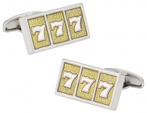 Lucky Sevens Slot Machine Cufflinks