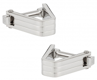 Ribbed V Cufflinks