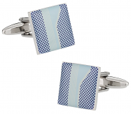 Unique Blue Print Cufflinks