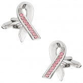 Pink Ribbon Breast Cancer Cufflinks