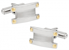 Cufflinks-and-Ties Cuffs with Gold Accents