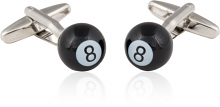 8 Ball Billiards Cufflinks