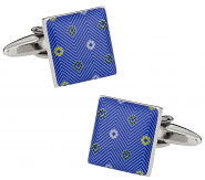 Blue Flowers Cufflinks