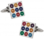 Multi-Color Turntables Cufflinks