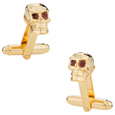 Skull Cufflinks in Gold