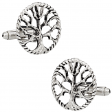 Silver Tree of Life Cufflinks