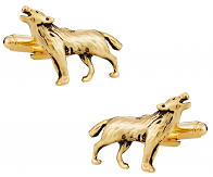 Gold Wolf Cufflinks